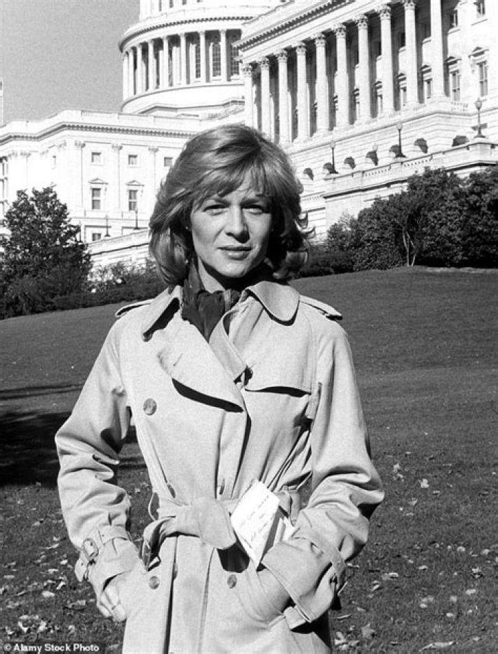 American broadcast journalist Jessica Savitch of NBC News, as she reports on the 'Great Debate' between Gerald Ford and Jimmy Carter in Pennsylvania
